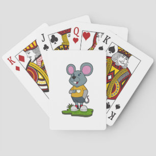 Mouse with Coffee cup Playing Cards