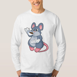 Mouse with Coffee Cup T-Shirt