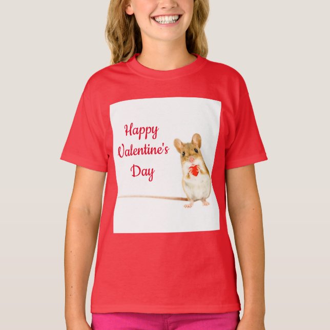 Mouse With Heart T-Shirt (Front)