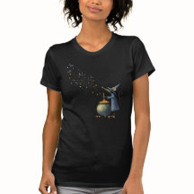 Mouse Wizard & Magic Cauldron — Spooky Cute Tee
