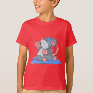 Mouse Yoga Fitness Meditation T-Shirt