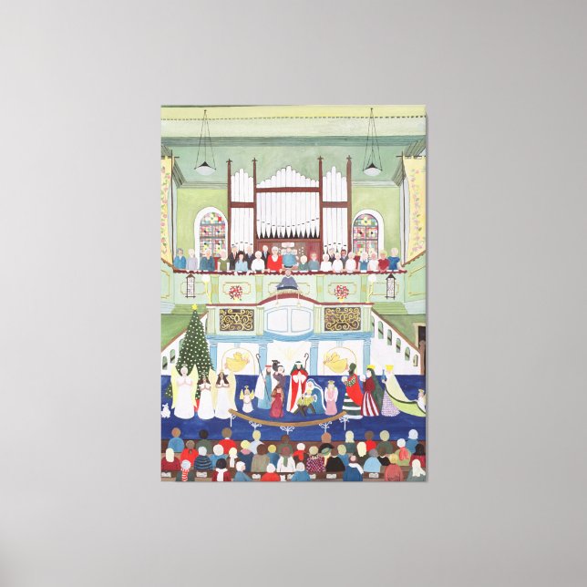 Mousehole Methodist Chapel Cornwall Canvas Print (Front)