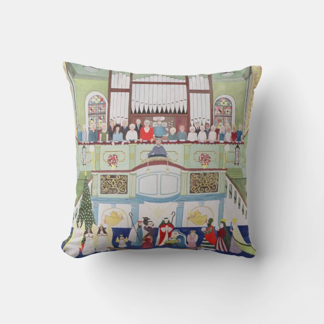 Mousehole Methodist Chapel Cornwall Cushion (Front)