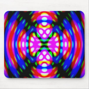 Mousemat, Abstract Trippy Colourful Background Mouse Pad