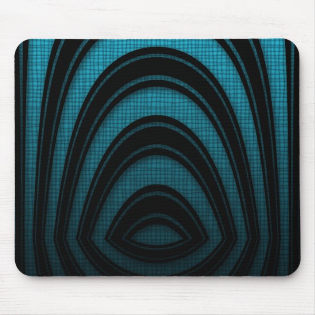 Mousemat Blue Black Abstract Arch (Front)
