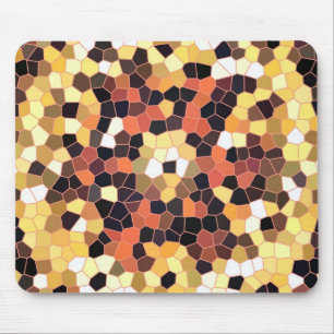 Mousemat Bright Light to Dark Oranges Tiles Design