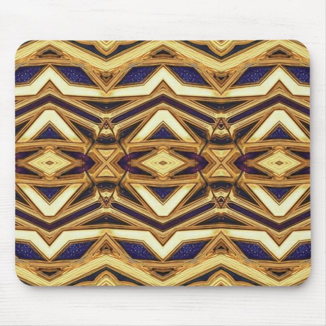 Mousepad, A geometric elegant symmetrical pattern  Mouse Pad (Front)