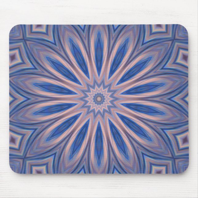 Mousepad Abstract Blue Pink Kscope Customise It! (Front)