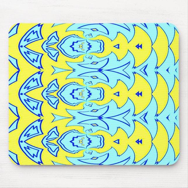 Mousepad, An elegant multicolor classic design Mou Mouse Pad (Front)