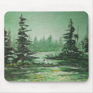 Mousepad Ann Hayes Painting Green Forest