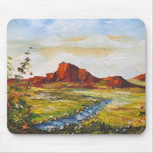 Mousepad Ann Hayes Painting Red Rock Canyan