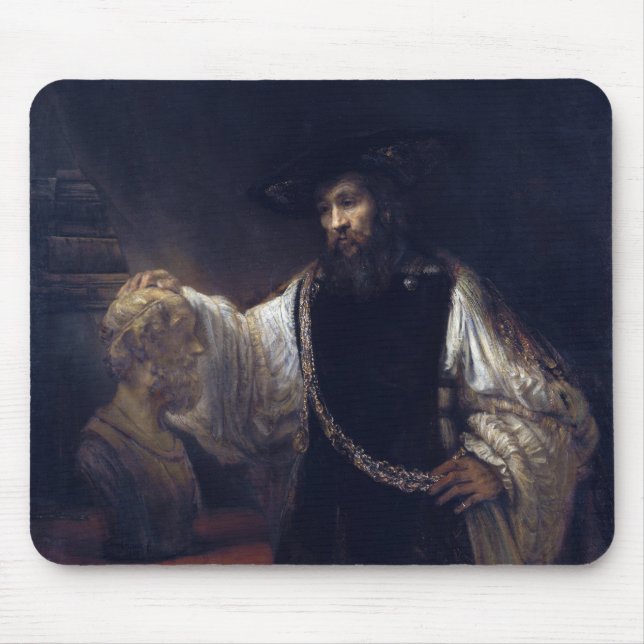 Mousepad Aristotle with a Bust of Homer Rembrandt (Front)