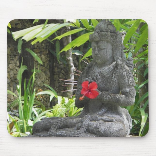 Mousepad: Bali Statue Mouse Pad (Front)