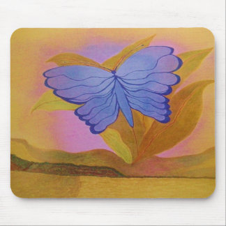 MOUSEPAD,BLUE BUTTERFLY MOUSE PAD