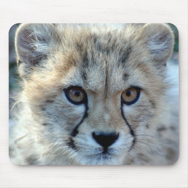 Mousepad-cheetah-cub10x10 Mouse Pad (Front)