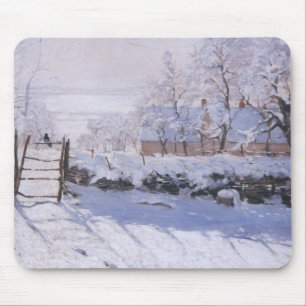 Mousepad Claude Monet The Magpie Winter Landscape