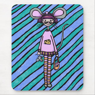 Mousepad, Cute Girly Mouse Costume Pad