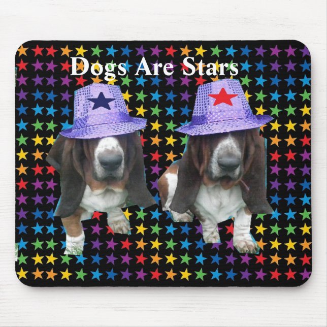 Mousepad Dogs Are Stars (Front)