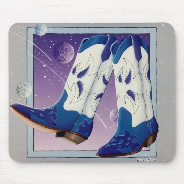 Mousepad - Electric Slide Cowboy Boots (Front)