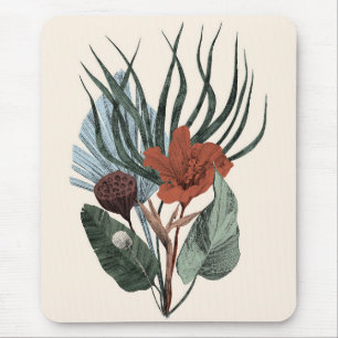 Mousepad Elegant Vintage Botanical Art Print
