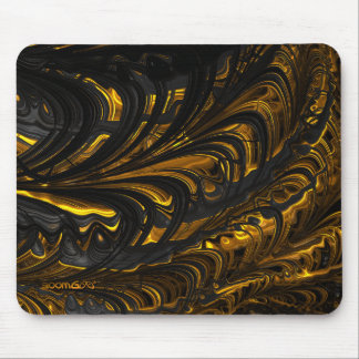 Mousepad - F1488 "Black Gold Flow" 1