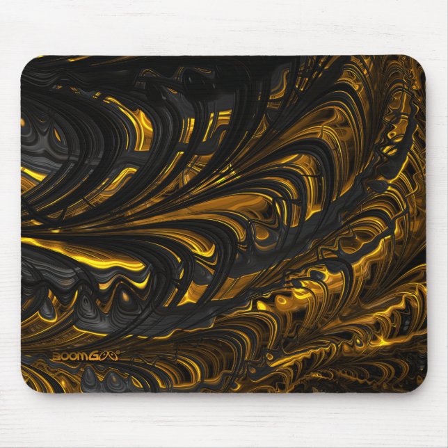 Mousepad - F1488 "Black Gold Flow" 1 (Front)