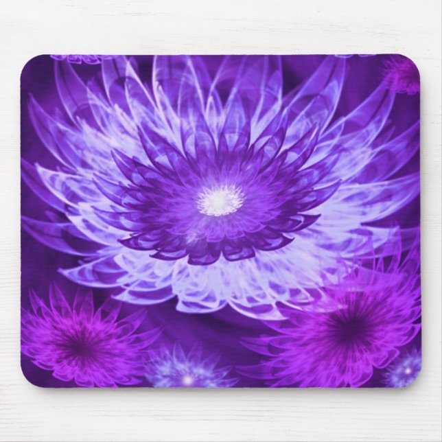 Mousepad Fantasy Flowers Purple (Front)