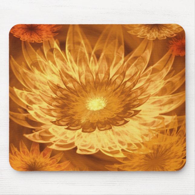 Mousepad Fantasy Flowers Yellow (Front)