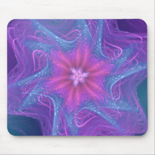 Mousepad Fractal Delicate Cyan Palette