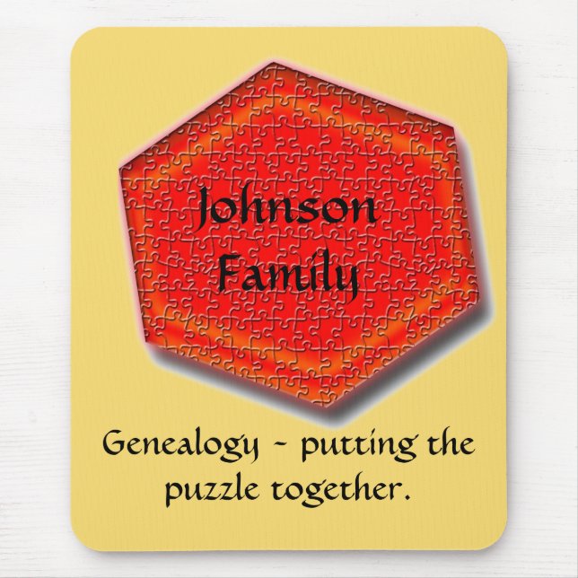 Mousepad - Genealogy - Putting the Puzzle Together (Front)