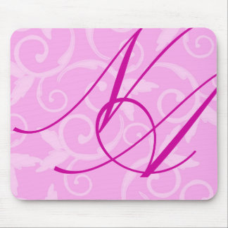Mousepad - Girly Swirl Monogram