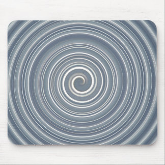 Mousepad grau-weisse Spirale