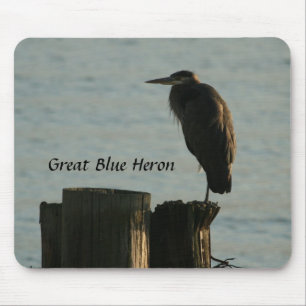 Mousepad: Great Blue Heron Mouse Pad