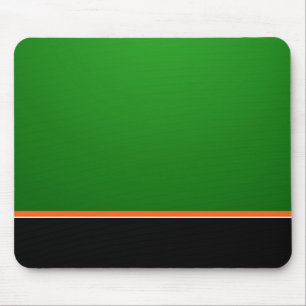 Mousepad Green Orange Black Mousemat