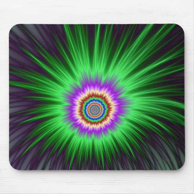 Mousepad    Green Star Burst (Front)
