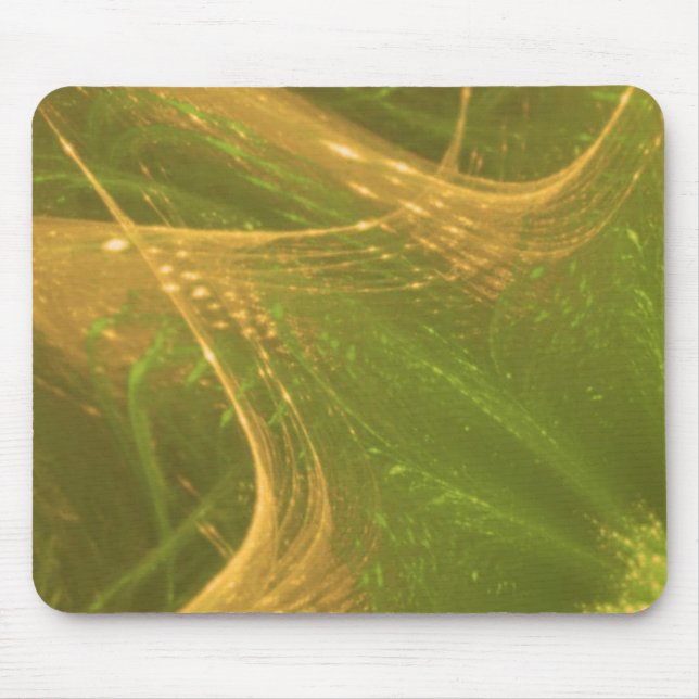 Mousepad Green Yellow Asymmetric Fractal (Front)