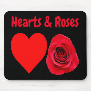 Mousepad Hearts & Roses