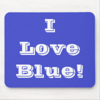 Mousepad I Love Blue