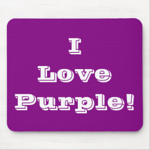 Mousepad I Love Purple