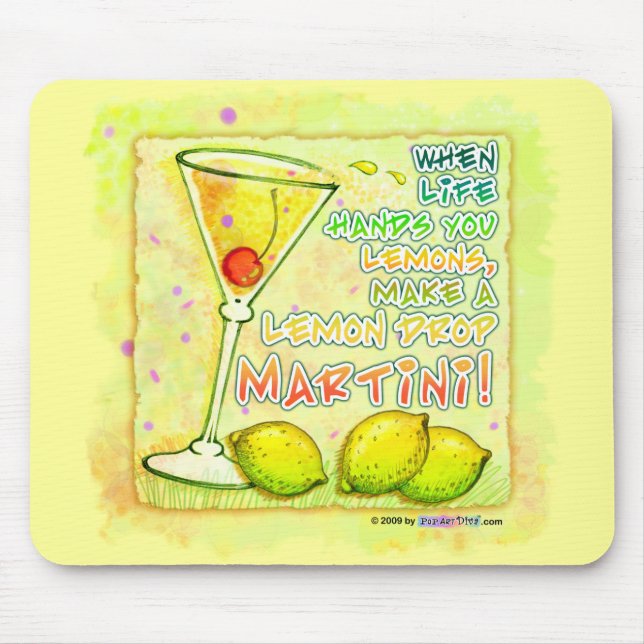 Mousepad - Lemon Drop Martini (Front)