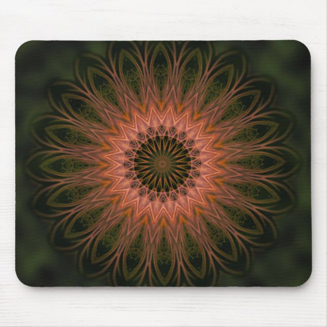 Mousepad Mandala Lace Shape Nature Colours (Front)