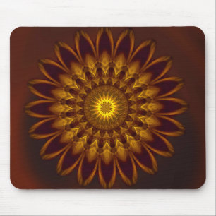 Mousepad Mandala Pattern Earth Colours