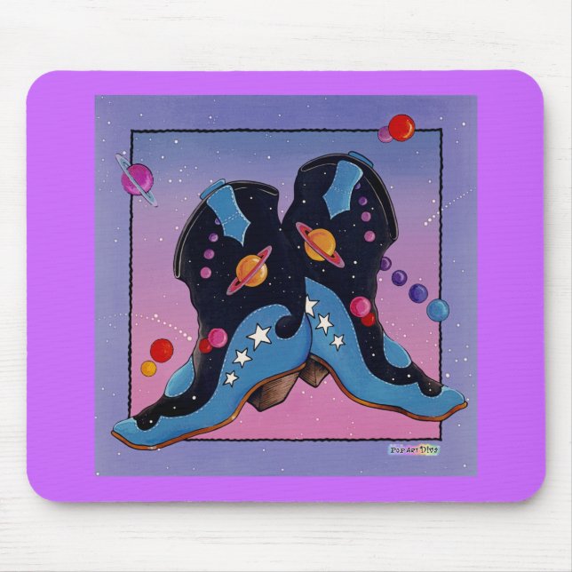Mousepad - Midnight Cowboy Boots (Front)