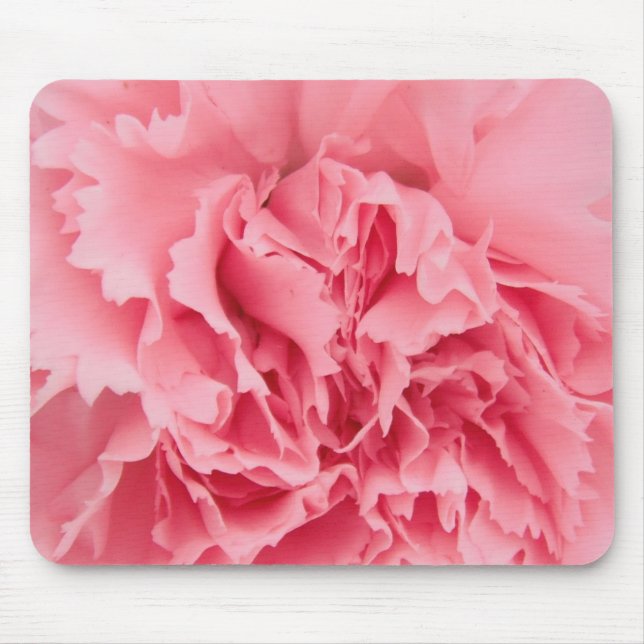 Mousepad Pink Carnation Up Close (Front)