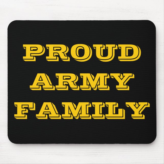 Mousepad Proud Army Family (Front)