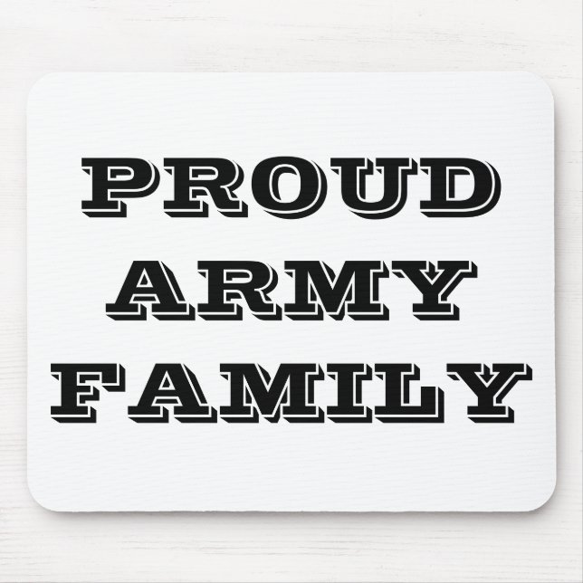 Mousepad Proud Army Family (Front)