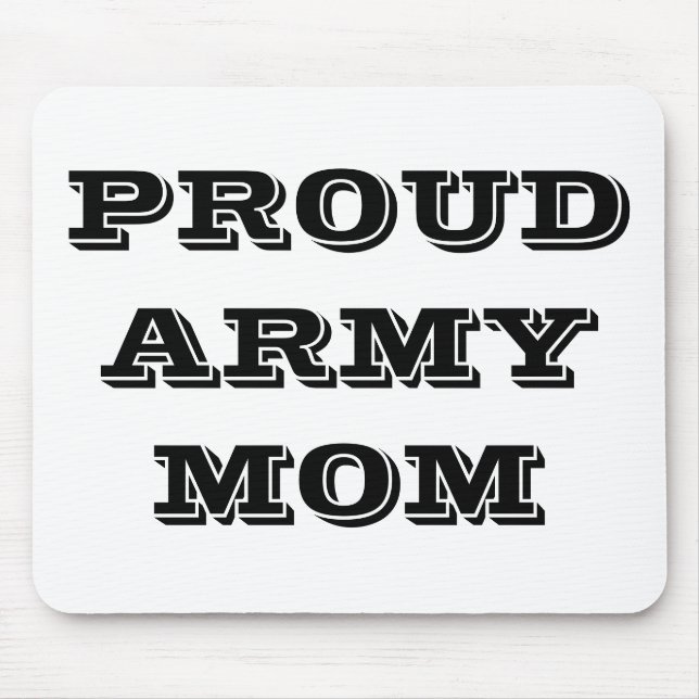 Mousepad Proud Army Mum (Front)