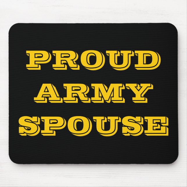 Mousepad Proud Army Spouse (Front)