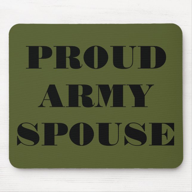 Mousepad Proud Army Spouse (Front)
