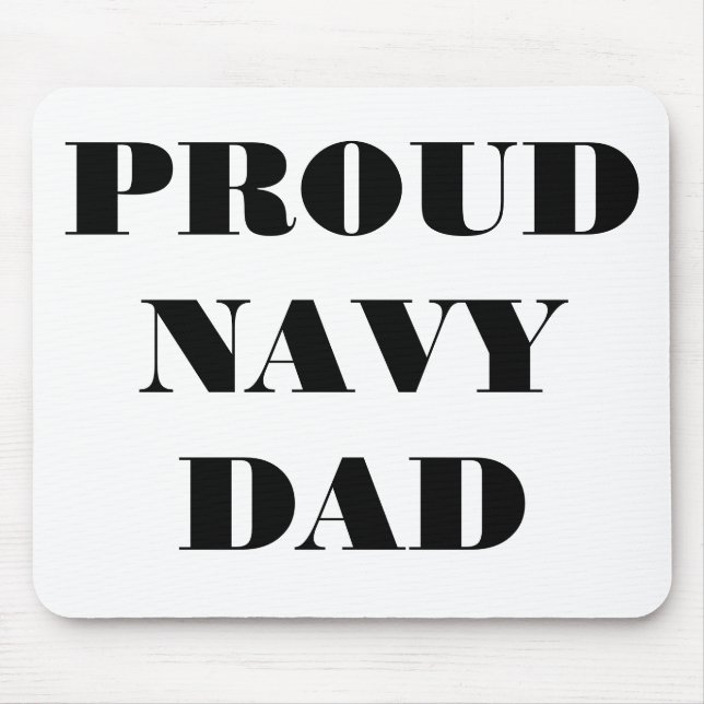 Mousepad Proud Navy Dad (Front)